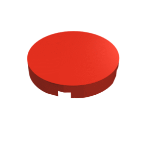 14769 - Tile, Round 2 x 2 with Bottom Stud Holder