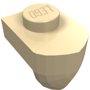 15070 - Plate, Modified 1 x 1 with Tooth Vertical