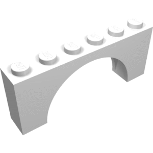 15254 - Arch 1 x 6 x 2 - Medium Thick Top without Reinforced Underside