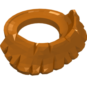 15501 - Minifigure Beard, Short Flared
