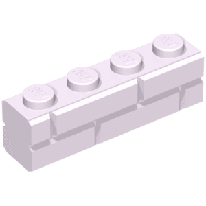 15533 - Brick, Modified 1 x 4 with Masonry Profile