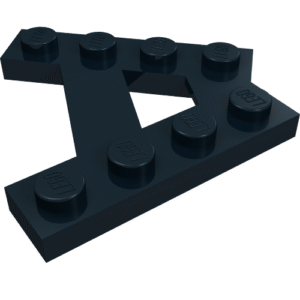 15706 - Wedge, Plate A-Shape with 2 Rows of 4 Studs