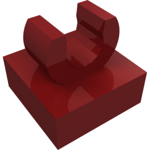 15712 - Tile, Modified 1 x 1 with Open O Clip