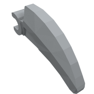 16770 - Barb / Claw / Horn / Tooth with Clip, Curved