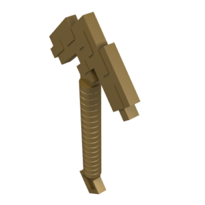 18789 - Minifigure, Utensil Pickaxe Pixelated (Minecraft)