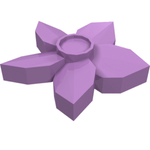 18853 - Friends Accessories Hair Decoration, Flower with Pointed Petals and Small Pin