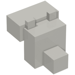20308 - Creature Head Pixelated with Snout