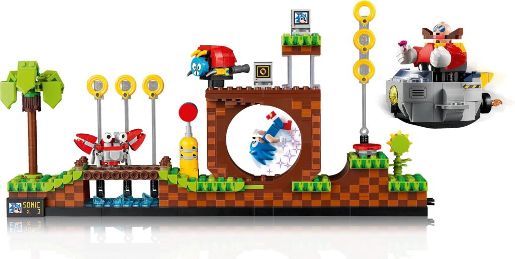 LEGO® Ideas Sonic the Hedgehog™ – Green Hill Zone 21331 Building Kit (1,125 Pieces) - Afbeelding 3