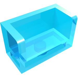 23969 - Panel 1 x 2 x 1 with Rounded Corners and 2 Sides