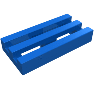 2412b - Tile, Modified 1 x 2 Grille with Bottom Groove