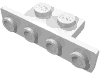 2436b - Bracket 1 x 2 - 1 x 4 with Rounded Corners