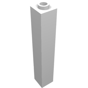 2453a - Brick 1 x 1 x 5 - Hollow Stud