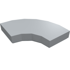 27925 - Tile, Round Corner 2 x 2 Macaroni