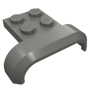 28326 - Vehicle, Mudguard 4 x 3 x 1 with Arch Curved