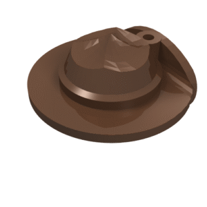 30167 - Minifigure, Headgear Hat, Wide Brim Flat