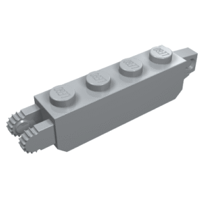 30387 - Hinge Brick 1 x 4 Locking with 1 Finger Vertical End and 2 Fingers Vertical End