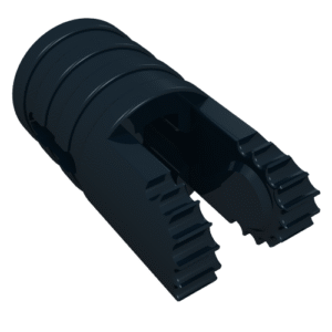 30553 - Hinge Cylinder 1 x 2 Locking with 2 Fingers and Axle Hole on Ends with Slots