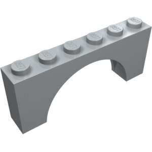 3307 - Arch 1 x 6 x 2 - Thick Top with Reinforced Underside