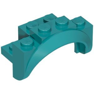 35789 - Vehicle, Mudguard 4 x 2 1/2 x 2 with Arch Round, Solid Studs, and Rounded Legs