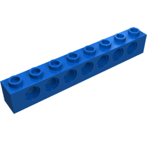3702 - Technic, Brick 1 x 8 with Holes