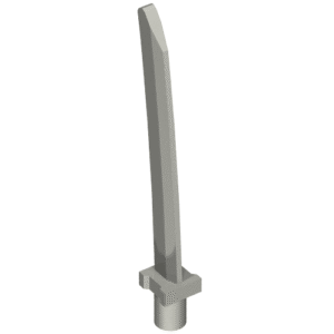 37341c - Minifigure, Weapon Sword Blade with Bar, Square Crossguard