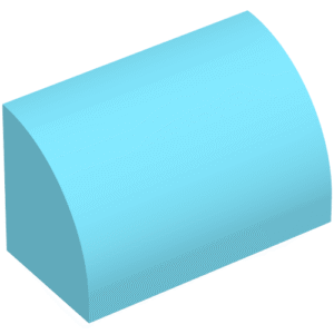 37352 - Slope, Curved 1 x 2 with Bottom Stud Holder