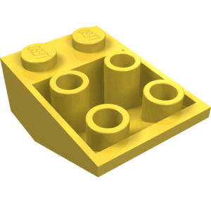 3747a - Slope, Inverted 33 3 x 2 with Flat Bottom Pin without Connections between Studs