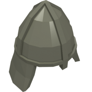 3844 - Minifigure, Headgear Helmet Castle Nasal Helmet with Angled Neck Protector