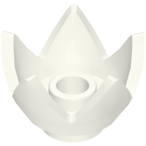 39262 - Minifigure, Headgear Crown Eggshell with 5 Points and Center Stud