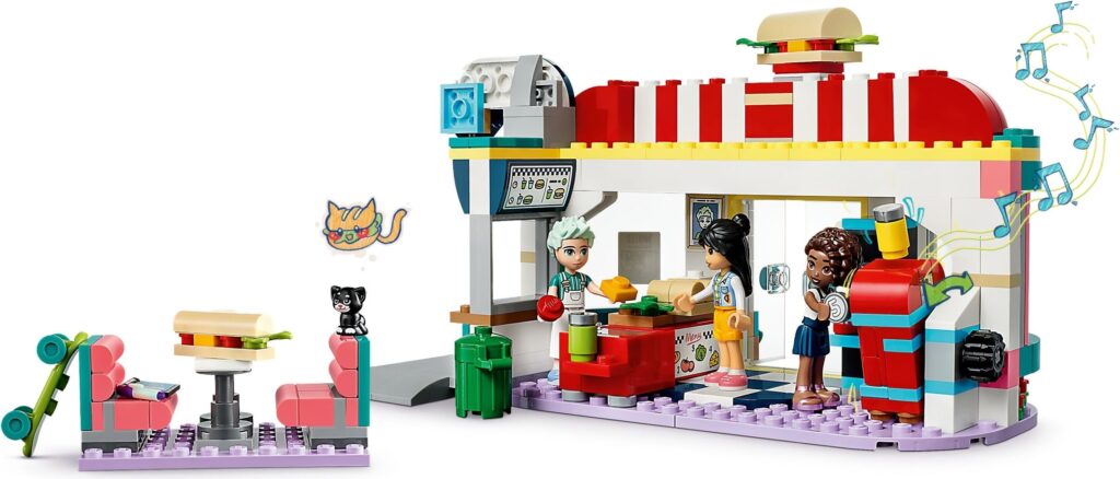LEGO® Friends Heartlake Downtown Diner 41728 Building Toy Set (346 Pieces) - Afbeelding 3