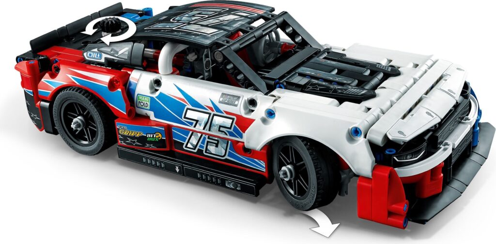 LEGO® Technic™ NASCAR® Next Gen Chevrolet Camaro ZL1 42153 Building Toy Set (672 Pieces) - Afbeelding 4