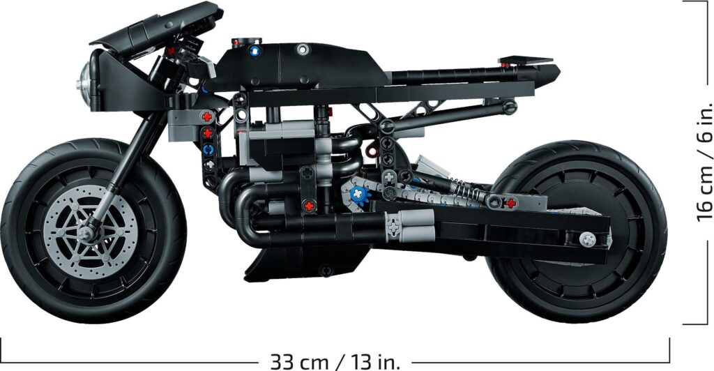 LEGO® Technic™ THE BATMAN - BATCYCLE™ 42155 Building Toy Set (641 Pieces) - Afbeelding 7