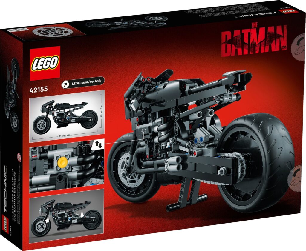 LEGO® Technic™ THE BATMAN - BATCYCLE™ 42155 Building Toy Set (641 Pieces) - Afbeelding 8