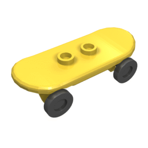 42511c01 - Minifigure, Utensil Skateboard Deck with Black Wheels (42511 / 2496)