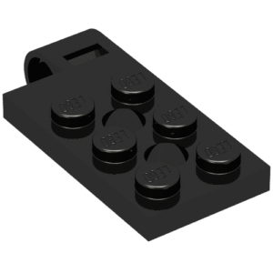 43045 - Hinge Plate 2 x 4 with Pin Hole and 2 Holes - Top