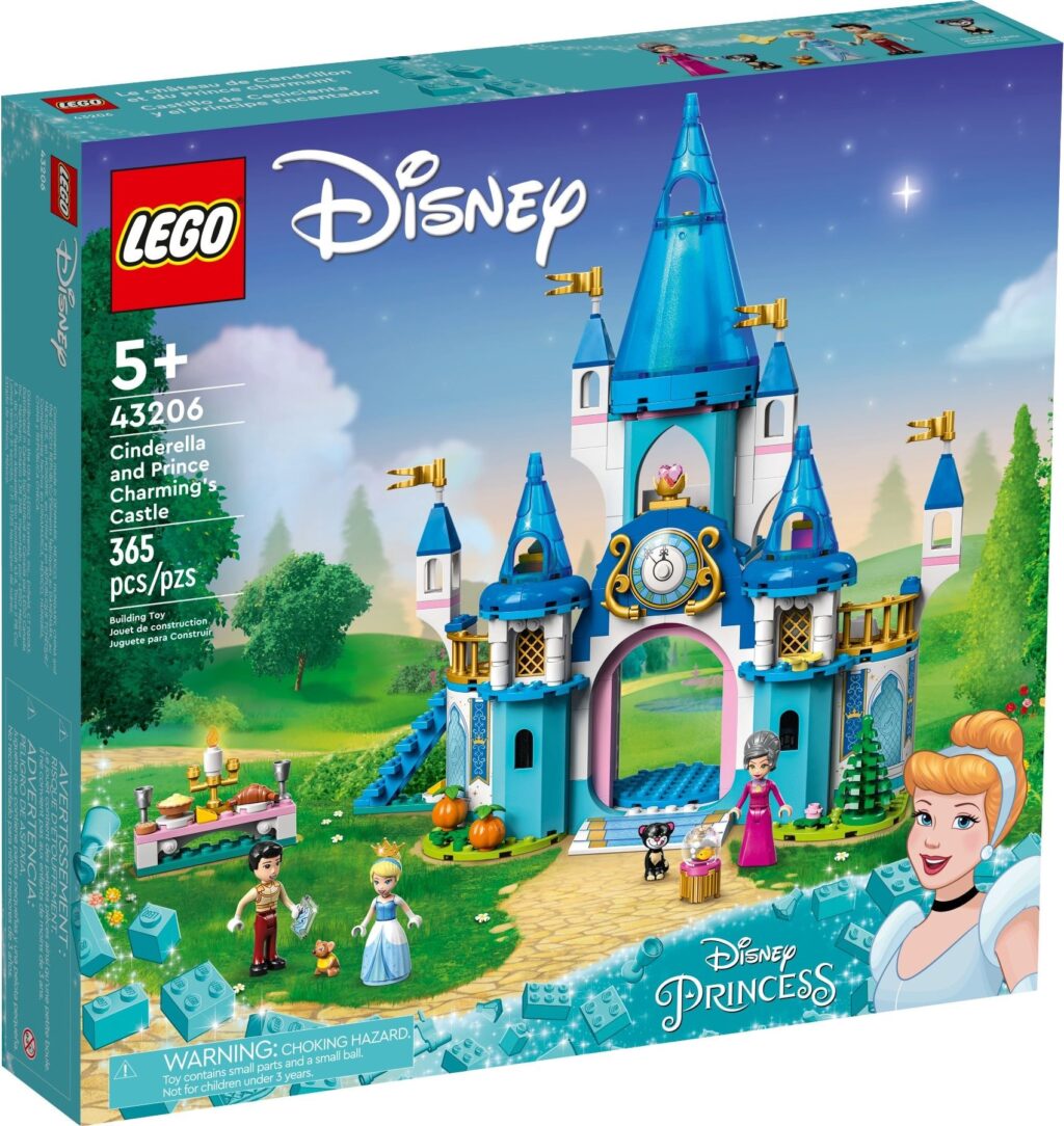 LEGO® ǀ Disney Cinderella and Prince Charming’s Castle 43206 Building Kit (365 Pcs) - Afbeelding 2