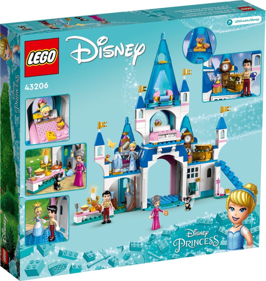 LEGO® ǀ Disney Cinderella and Prince Charming’s Castle 43206 Building Kit (365 Pcs) - Afbeelding 8