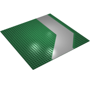 4478p01 - Baseplate, Road 32 x 32 with Light Gray Driveway Angled Pattern