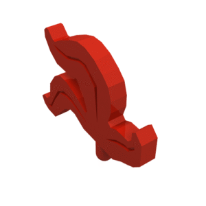 4502b - Minifigure, Plume Feather Triple
