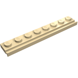 4510 - Plate, Modified 1 x 8 with Door Rail