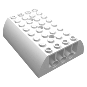45411 - Slope, Curved 6 x 8 x 2 Double