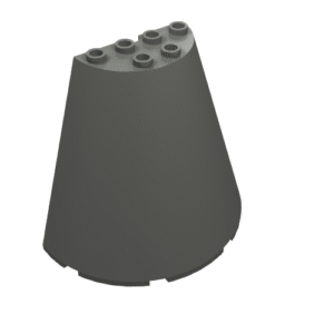 47543 - Cone Half 8 x 4 x 6