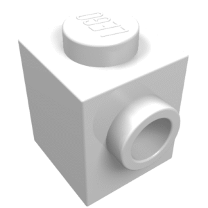 47905 - Brick, Modified 1 x 1 with Studs on 2 Sides, Opposite
