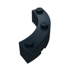 48092 - Brick, Round Corner 4 x 4 Macaroni with 3 Studs