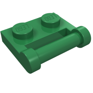 48336 - Plate, Modified 1 x 2 with Bar Handle on Side - Closed Ends