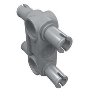 48989 - Technic, Pin Connector Perpendicular 3L with 4 Pins