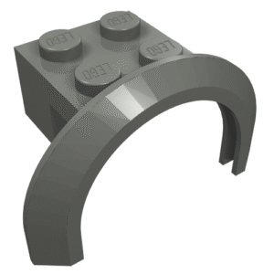 50745 - Vehicle, Mudguard 4 x 2 1/2 x 1 2/3 with Arch Round