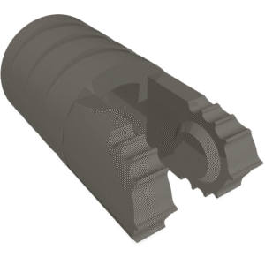 57360 - Hinge Cylinder 1 x 2 Locking with 2 Fingers and Axle Hole on Ends without Slots