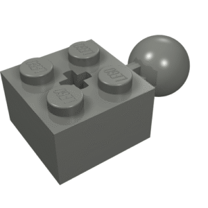 57909 - Technic, Brick Modified 2 x 2 with Ball Joint and Axle Hole