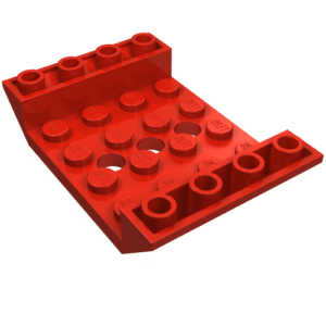 60219 - Slope, Inverted 45 6 x 4 Double with 4 x 4 Cutout and 3 Holes